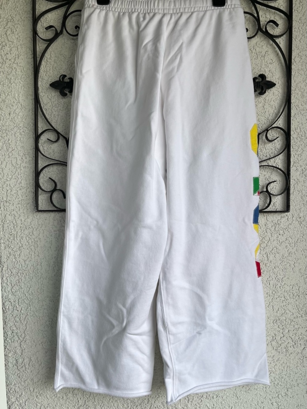 Polo by Ralph Lauren Patch Work Logo Wide Leg Ankle Sweat Pants - Picture 7 of 13